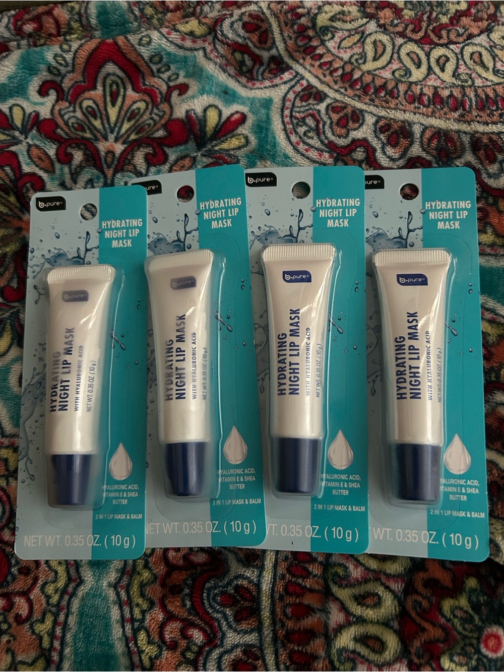 Bpure Hydrating Night Lip Mask Set of 4